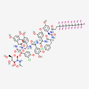 molecular formula C77H61Cl2F17N8O24 B12411637 Antimicrobial agent-11 