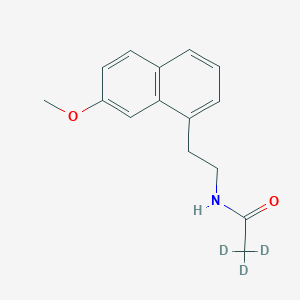 molecular formula C15H17NO2 B12411642 3-Hydroxy agomelatine-d3 
