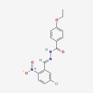 N'-{5-chloro-2-nitrobenzylidene}-4-ethoxybenzohydrazide