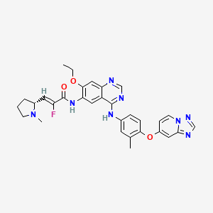 molecular formula C31H31FN8O3 B12411692 SPH5030 CAS No. 2364326-23-6