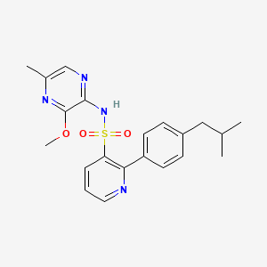 2-(4-isobutylphenyl)-N-(3-methoxy-5-methylpyrazin-2-yl)pyridine-3-sulphonamide