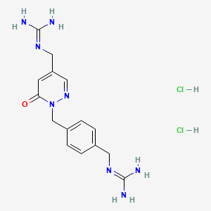molecular formula C15H22Cl2N8O B12411723 DNA crosslinker 2 dihydrochloride 