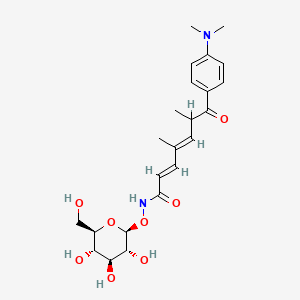 molecular formula C23H32N2O8 B1241177 Trichostatin C 