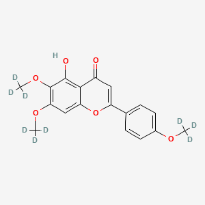 molecular formula C18H16O6 B12411773 Salvigenin-d9 