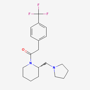 1-(2-Pyrrolidin-1-ylmethyl-piperidin-1-yl)-2-(4-trifluoromethyl-phenyl)-ethanone