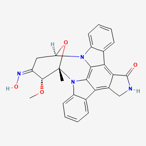 (2S,3R,4Z,6R)-4-hydroxyimino-3-methoxy-2-methyl-29-oxa-1,7,17-triazaoctacyclo[12.12.2.12,6.07,28.08,13.015,19.020,27.021,26]nonacosa-8,10,12,14,19,21,23,25,27-nonaen-16-one