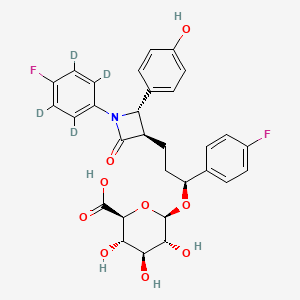 molecular formula C30H29F2NO9 B12411808 Ezetimibe Hydroxy-d4 beta-D-Glucuronide 