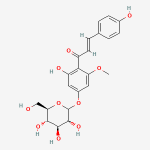 (E)-1-[2-hydroxy-6-methoxy-4-[(3R,4S,5S,6R)-3,4,5-trihydroxy-6-(hydroxymethyl)oxan-2-yl]oxyphenyl]-3-(4-hydroxyphenyl)prop-2-en-1-one