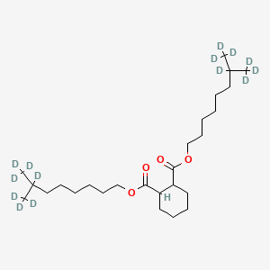 molecular formula C26H48O4 B12411986 Bis[7,8,8,8-tetradeuterio-7-(trideuteriomethyl)octyl] cyclohexane-1,2-dicarboxylate 