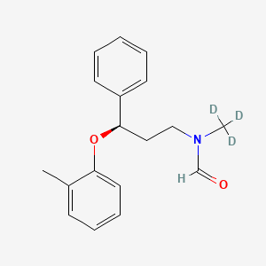 molecular formula C18H21NO2 B12412066 N-Formyl atomoxetine-d3 