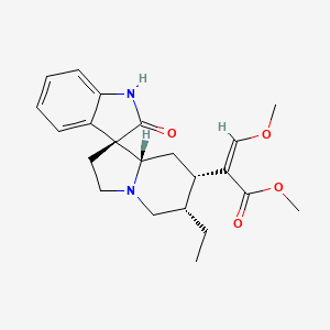 methyl (Z)-2-[(3S,6'S,7'S,8'aS)-6'-ethyl-2-oxospiro[1H-indole-3,1'-3,5,6,7,8,8a-hexahydro-2H-indolizine]-7'-yl]-3-methoxyprop-2-enoate