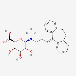 molecular formula C25H29NO6 B12412125 Nortriptyline N-beta-glucuronide-d3 
