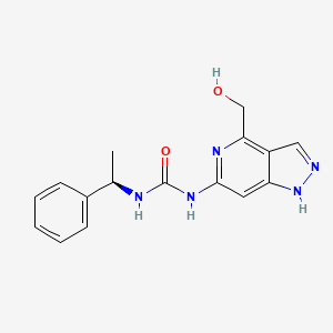 molecular formula C16H17N5O2 B12412133 ERK-IN-2 (free base) 
