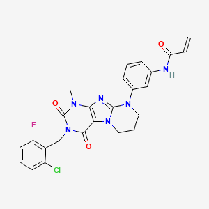 molecular formula C25H22ClFN6O3 B12412143 KRAS G12C inhibitor 30 
