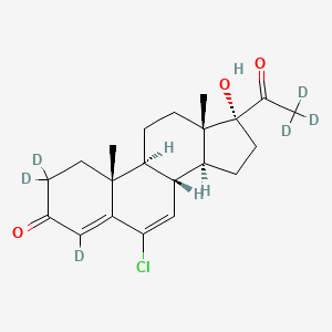 molecular formula C21H27ClO3 B12412150 Chlormadinone-d6 