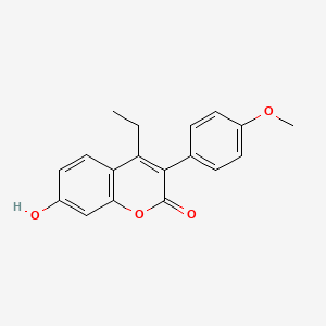 4-Ethyl-7-hydroxy-3-(p-methoxyphenyl)coumarin