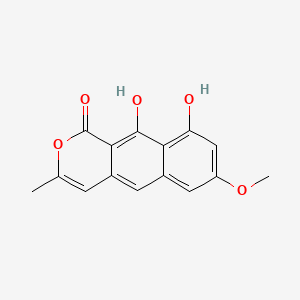 molecular formula C15H12O5 B1241221 1,10-dihydroxy-7-methoxy-3-methylbenzo[g]isochromen-9-one CAS No. 41743-74-2