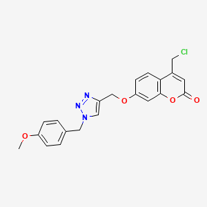 molecular formula C21H18ClN3O4 B12412275 hCAXII-IN-2 