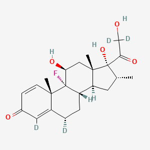 molecular formula C22H29FO5 B12412301 Dexamethasone-4,6|A,21,21-d4 