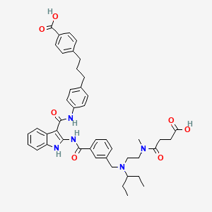 molecular formula C45H51N5O7 B12412322 NaPi2b-IN-3 