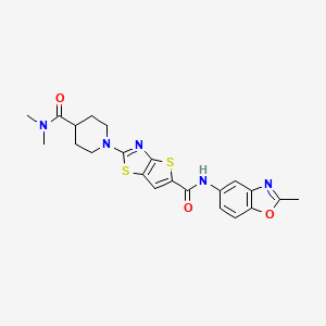 molecular formula C22H23N5O3S2 B12412330 Antitubercular agent-26 