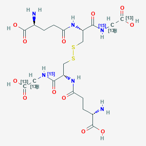 molecular formula C20H32N6O12S2 B12412398 Glutathione Disulfide-13C4,15N2 