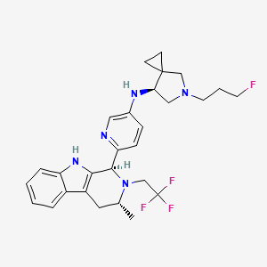 molecular formula C28H33F4N5 B12412406 Estrogen receptor antagonist 1 