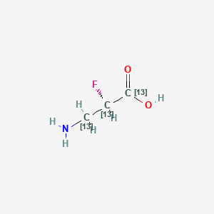 (2R)-3-Amino-2-fluoropropanoic acid-13C3