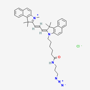 molecular formula C41H47ClN6O B12412521 Cyanine3.5 azide (chloride) 