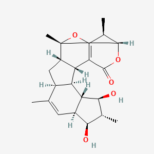(1R,2S,4S,7S,8S,9S,10R,11S,12S,13R,17R,18S)-8,10-dihydroxy-1,5,9,18-tetramethyl-16,20-dioxahexacyclo[15.3.2.02,13.04,12.07,11.014,19]docosa-5,14(19)-dien-15-one