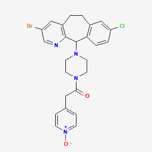 Piperazine, 1-(3-bromo-8-chloro-6,11-dihydro-5H-benzo(5,6)cyclohepta(1,2-b)pyridin-11-yl)-4-((1-oxido-4-pyridinyl)acetyl)-