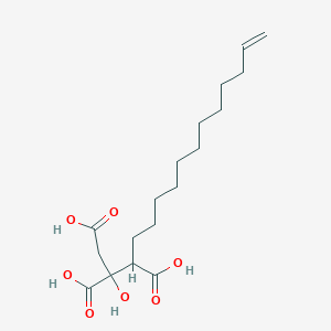 molecular formula C18H30O7 B1241264 2-Hydroxypentadec-14-ene-1,2,3-tricarboxylic acid 