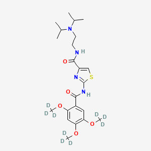 molecular formula C22H32N4O5S B12412688 Acotiamide methyl ether-d9 