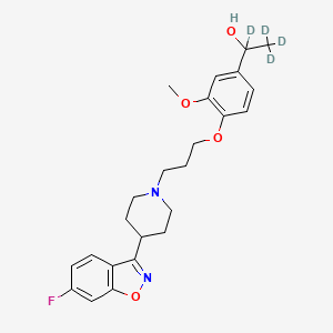 molecular formula C24H29FN2O4 B12412692 Hydroxy Iloperidone-d4 