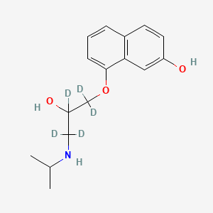 molecular formula C16H21NO3 B12412760 rac 7-Hydroxy Propranolol-d5 