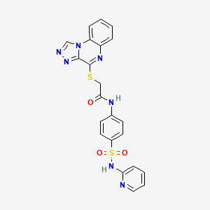 molecular formula C22H17N7O3S2 B12412792 Topoisomerase II inhibitor 9 
