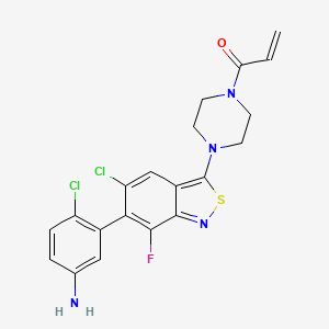 molecular formula C20H17Cl2FN4OS B12412795 KRAS inhibitor-15 