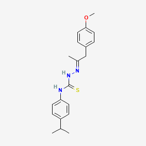 1-[(E)-1-(4-methoxyphenyl)propan-2-ylideneamino]-3-(4-propan-2-ylphenyl)thiourea