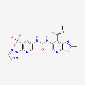 molecular formula C19H17F3N8O2S B12412843 (R)-Malt1-IN-7 