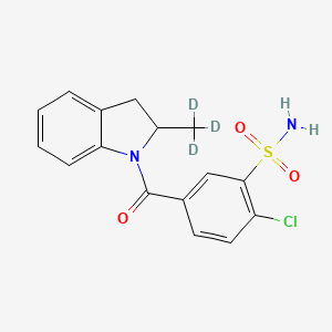 molecular formula C16H15ClN2O3S B12412851 N-(4-Chloro-3-sulfamoylbenzoyl)-2-methylindoline-d3 