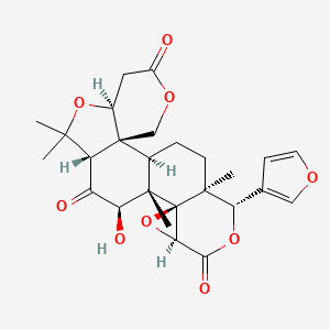 (1R,2R,7S,10S,12R,13S,14R,16S,19S,20S)-19-(furan-3-yl)-12-hydroxy-9,9,13,20-tetramethyl-4,8,15,18-tetraoxahexacyclo[11.9.0.02,7.02,10.014,16.014,20]docosane-5,11,17-trione