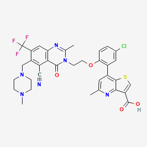molecular formula C34H30ClF3N6O4S B12412899 eIF4E-IN-3 
