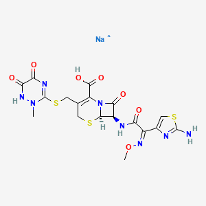 molecular formula C18H18N8NaO7S3 B1241295 Ceftriaxone sodium salt 