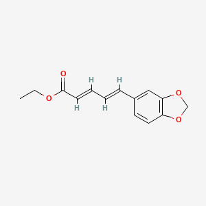 molecular formula C14H14O4 B1241297 Ethyl piperate 