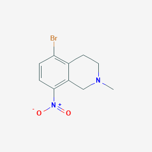 B012413 5-Bromo-2-methyl-8-nitro-1,2,3,4-tetrahydroisoquinoline CAS No. 104737-00-0