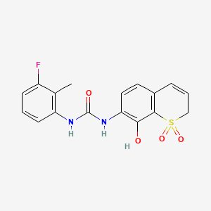 molecular formula C17H15FN2O4S B12413045 CXCR2 antagonist 3 