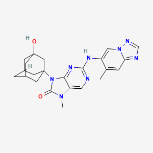 molecular formula C23H26N8O2 B12413076 DNA-PK-IN-1 