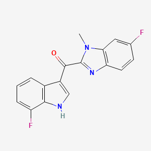 molecular formula C17H11F2N3O B12413216 PCSK9 modulator-4 