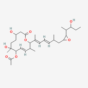 (8E,12E,14E)-7-acetoxy-3,6,21-trihydroxy-6,10,12,16,20-pentamethyl-18,19-epoxytricosa-8,12,14-trien-11-olide