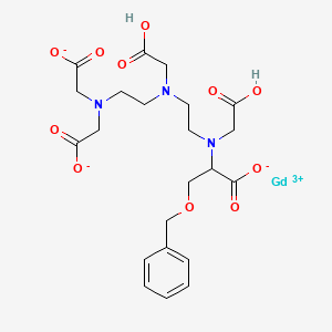 molecular formula C22H28GdN3O11 B1241331 2-[2-[2-[Bis(carboxylatomethyl)amino]ethyl-(carboxymethyl)amino]ethyl-(carboxymethyl)amino]-3-phenylmethoxypropanoate;gadolinium(3+) 